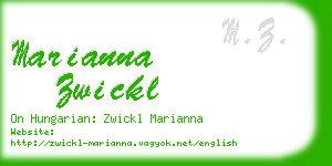 marianna zwickl business card